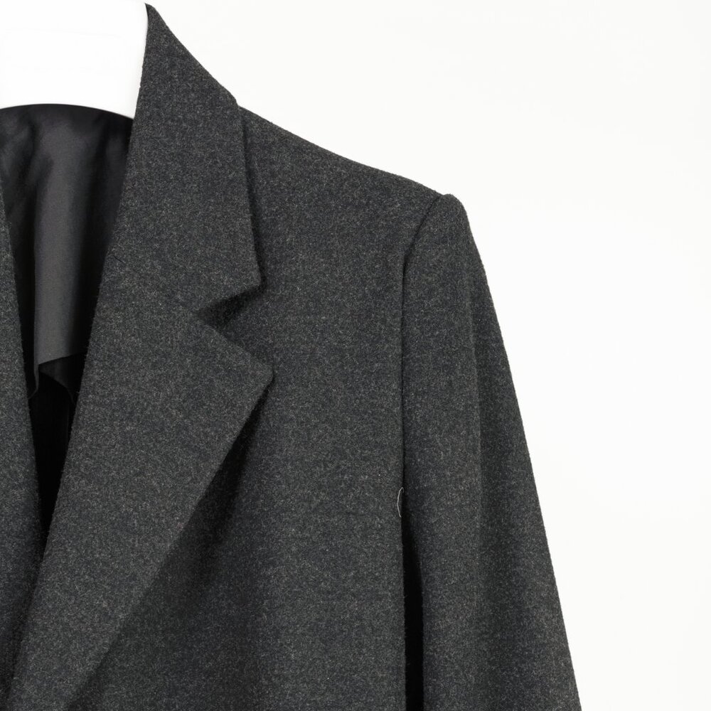 Toteme Bonce Dark Grey Melange Wool-Blend Open Blazer - Picture 5 of 11